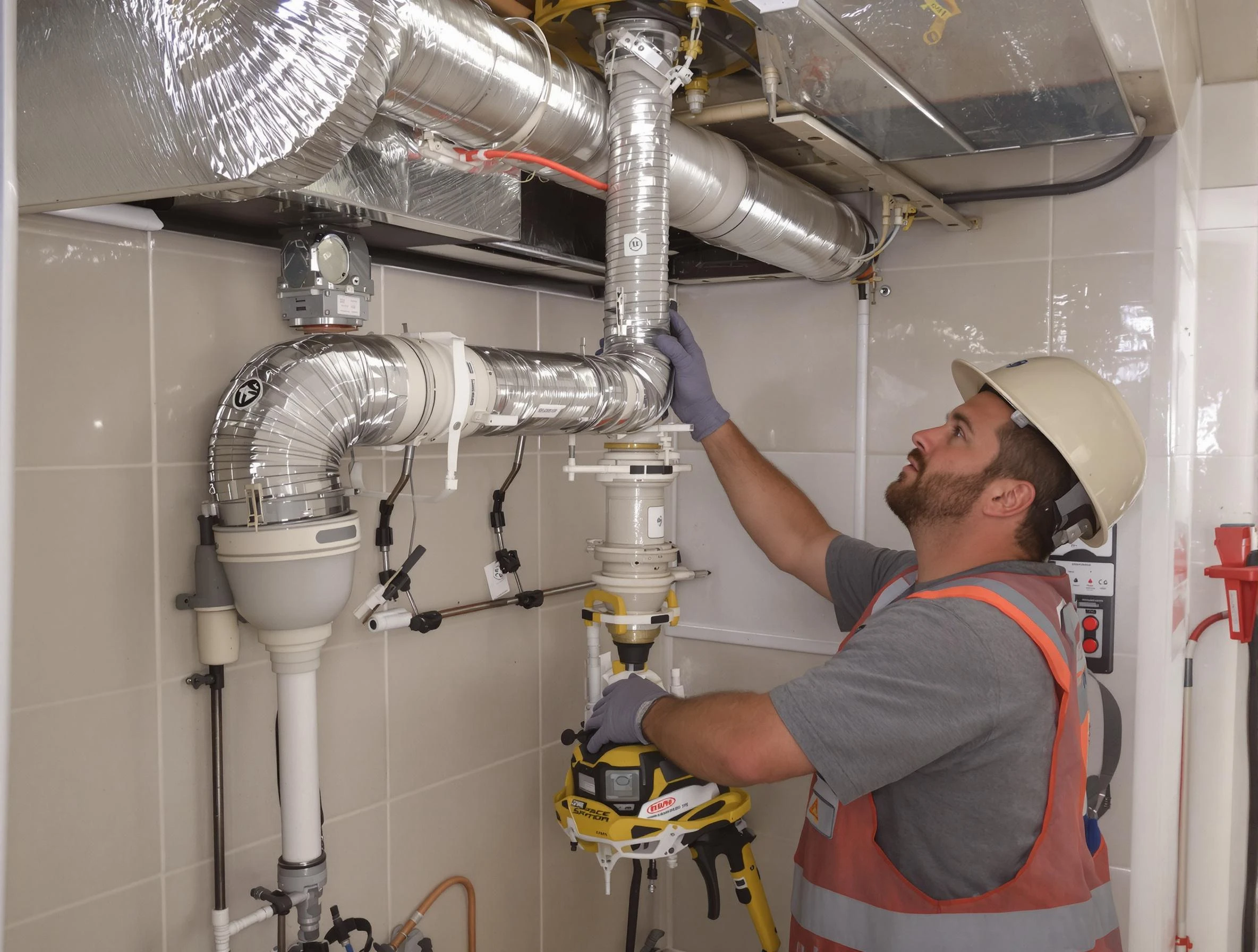 Mission Viejo Dryer Vent Cleaning expert performing professional dryer vent repair and installation in Mission Viejo